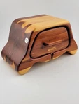 Rare One Of Kind Vintage Walnut Baltic Birch Single Drawer Bandsaw Box. Fixed Price $124.99.