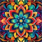 Sjutouci Diamond Painting Kits For Adults, Mandala 12X12 Inches, Multicolored. Fixed Price $10.30.