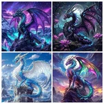 Senqao Dragon Diamond Art Kits For Adults, Diy 5D Painting Kit.... Fixed Price $34.98.