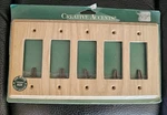 Creative Accents Wood Wall Plate Unfinished Ash 5 Rocker Light Paint Or Stain. Fixed Price $8.99.