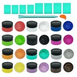 Jajado 12 Jars Chalk Paste Paint Set, 9 Pcs Mini Squeegees And Ru.... Fixed Price $45.55.