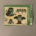 Vintage 1981 Meyercord Decalart Owl Decals 1530-H 0245 Nos Deadstock. Fixed Price $12.99.