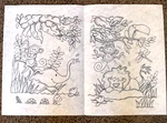Tri-chem Ready To Paint Picture Fabric 7712 Jungle Animals Monkey Lion Vtg Large. Fixed Price $12.20.