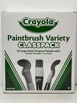 Crayola Paintbrush Variety Classpack - 36 Lg Multipurpose Styles. Fixed Price $30.44.