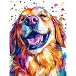 Domrom Dog Diamond Painting Kits For Adults, Golden 40 30 Cm, WX10811. Fixed Price $17.84.