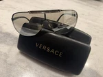 Men Versace VE2140 Silver Mirrored Shield Sunglasses 1000/6G. Fixed Price $200.00.