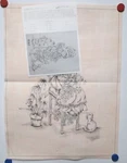 Vintage Tri Chem Picture Paint Felt Usa Poster 8397 Sunbonnet Girl Duotone. Fixed Price $17.95.