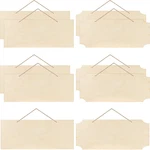 10 Pack Unfinished Wood Signs 9.8X3.9" Rectangle Plaques Diy Crafts. Fixed Price $14.69.