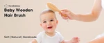 Wooden Baby Hair Brush For Toddler Girls, Boys - Cradle. Fixed Price $14.94.