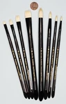 Rmaj-sh Royal Majestic Short Round Flat Drybrush Bristle Set. Fixed Price $40.99.
