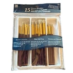 Loew Cornell 15 Brushes 4420 Classic Natural Bristle Paint Oil Acrylic. Fixed Price $24.99.