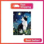 Reivworl Cat Diamond Art For Adults, Starry Sky Painting Kits,. Fixed Price $12.83.