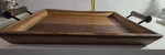 Custom Handmade Live Edge Black Walnut Serving Tray 15" X 12" Free Shipping. Fixed Price $74.00.