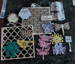 Artminds Laser Cut Wood Flowers Birds Dragonflys More 21 Pc+ Diy Ready To Paint. Fixed Price $19.99.