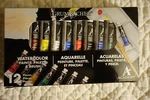 Academy Grumbacher 2010 Watercolor Paints Palette & Brush 12 Piece Set New. Fixed Price $29.77.