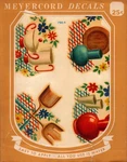 Meyercord Decals 786-A Vintage Kitchenware Floral Water Slide Set. Fixed Price $12.49.