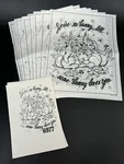 7 Vintage Tri Chem Artex You're No Bunny Paint By Number Stiff Felt Party Kit. Fixed Price $21.88.