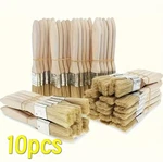 10PCS Pig Bristle Paint Brushes Wooden Handle Art Craft Glue Set Kit - New. Fixed Price $12.77.