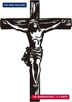 Black Metal Wall Decor - Two Nails Crosses Design, Hollow Out Artistic Han. Fixed Price $25.98.