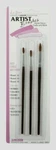 Linzer No. 1, 3, 5 Round Artist Brush Set For Oil Watercolor Decor Crafts A333. Fixed Price $12.71.