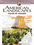 Creative Haven American Landscapes By Number Coloring Book Diego.... Fixed Price $7.99.