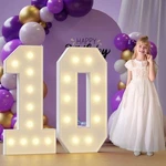 Marquee Numbers 10TH-BIRTHDAY Large Decorations: 4FT Light Up Birt.... Fixed Price $90.00.