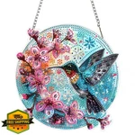 Domrom Hummingbird Diamond Art Kit Gem Suncatcher Ornament For Home Garden Wi.... Fixed Price $20.00.