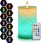 Led Flameless Candles Lights Christmas Rgb Flickering Pillar Home Decor. Fixed Price $13.29.