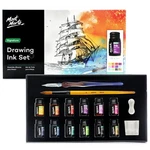Mont Marte Drawing Ink Kit Signature 16PC, Great Set, Multi-coloured. Fixed Price $35.87.