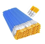 50PCS Paint Brushes Set: Nylon Hair Round & Flat For Kids Artists. Fixed Price $16.46.