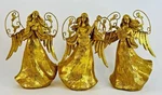 Mark Roberts Nativity Figurines Gold Set Of 3 Angels W/musical Instruments. Fixed Price $99.95.