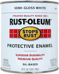 Rust-oleum 7797-502 Stops Protective Enamel, Semi-gloss, White, 1 Qt Can. Fixed Price $26.73.