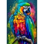 Yiyiah Diamond Painting Kit For Adults - Colorful 5D Full Drill Round Parrot. Fixed Price $14.45.