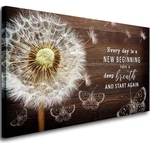 Every Day Is New Beginning Motivational Quote Canvas Wall Art Inspirational.... Fixed Price $22.00.