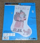 Colorpoint Paintstitching Stamped Christmas Kit 63884 Antique Santa Stocking New. Fixed Price $10.00.