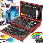 Art Supplies, 150-PACK Deluxe Wooden Set Crafts Drawing Painting Kit With 2. Fixed Price $80.43.