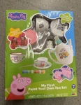 Peppa Pig - My First Paint Your Own Tea Set 14 Pcs Kids Ceramic Craft Kit New. Fixed Price $34.99.