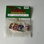 Darice Holiday Trimmings Paper Mini Book Ornaments Set Of 4 Christmas Santa. Fixed Price $11.00.
