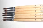 Chenille Kraft 12" Long Handle Easel Camel Hair #10 Brush 1" Set Of 6. Fixed Price $5.95.