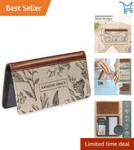 Leather Canvas Checkbook Cover Women Inspirational Bible Verse Card Holder. Fixed Price $20.98.