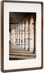 Real Black Walnut Wood 11X17 Large Picture Frame With Reinforced Back - Mat. Fixed Price $81.95.
