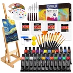 Artistic 60PC Acrylic Set With Canvases, Brushes & Painting Accessories. Fixed Price $94.99.
