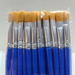 30PC. Fine Nylon Hair Flat Paint Brush Set With Rattail Handles. One Size .25IN. Fixed Price $12.99.