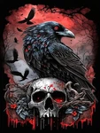 Mrnsiet Halloween Diamond Painting Kits For Adults, 5D Crow G4427-US. Fixed Price $10.52.