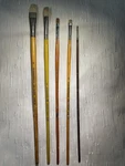 Vintage: M. Grumbacher Mussini 4227 Flat 5, 4238-B & 7, Delta 515 10. Fixed Price $27.00.