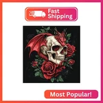 Ricuved Skull Diamond Art Kits For Adults, Dragon Painting Begi. Fixed Price $12.83.