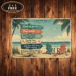 Artistic Painting Living Room Gallery Wall Decor Metal Sign Plaque. Fixed Price $10.44.