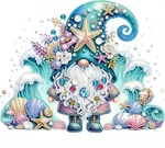 Bowetile Special Shape Diamond Art Painting Kits For Adults Gnome-blue. Fixed Price $8.97.
