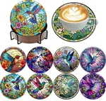 Ijbnhd 8 Pieces Hummingbird Diamond Painting Coasters 4X4X0.1,. Fixed Price $15.99.