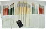 37PC Artist Paint Brush Set / Flat Round Synthetic Hog Bristle Pony Hair. Fixed Price $29.38.